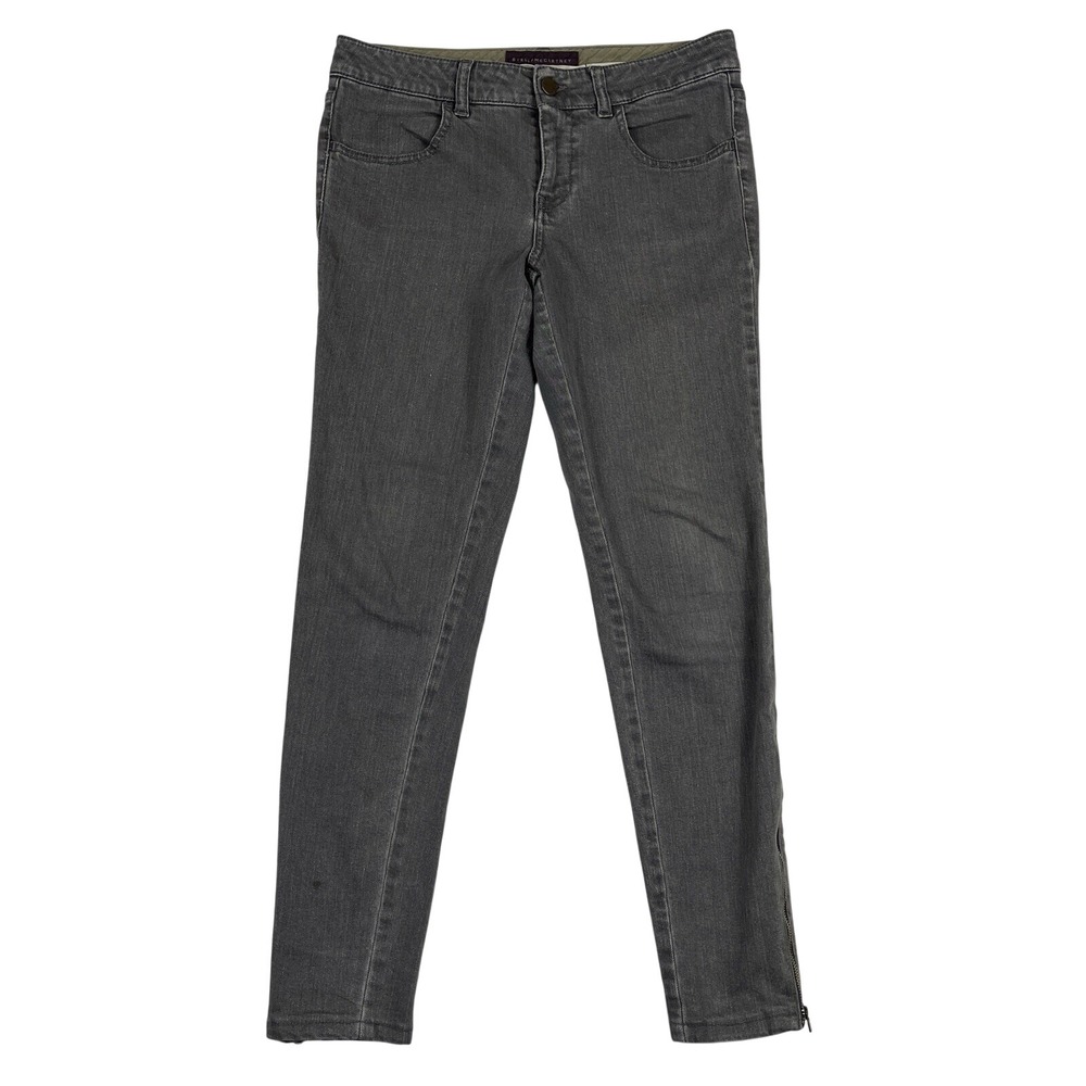 Stella McCartney Jeans Womens 28 Gray Skinny Zip Ankle Length Denim Casual Italy